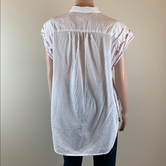 Maeve embroidered Riley cotton top Size S - Picture 7 of 7